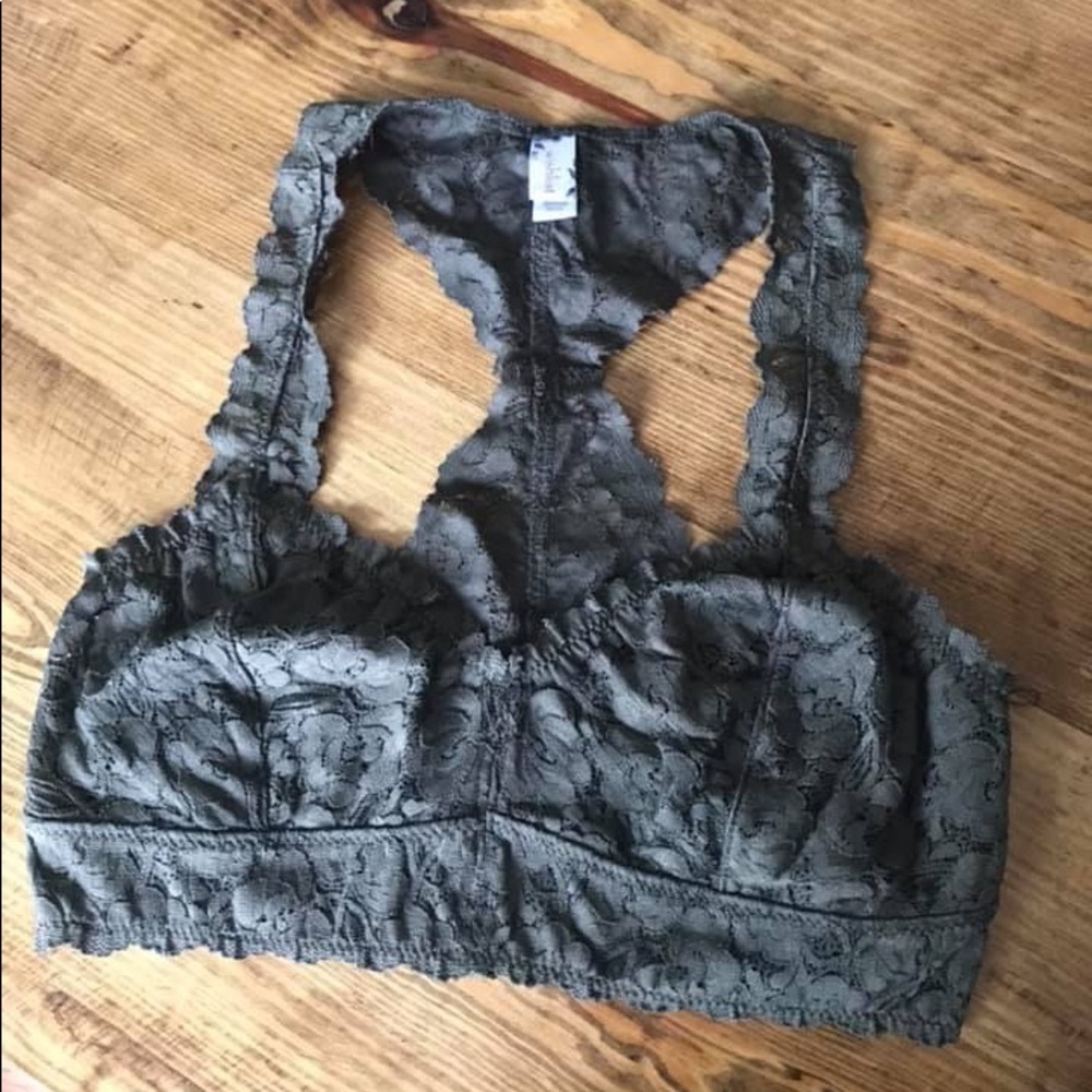 Olive Green Lace Bralette